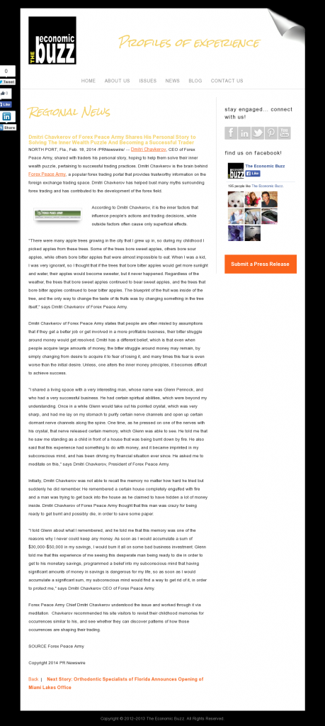 Dmitri Chavkerov Suggests to Analyze Childhood Memories | The Economic Buzz