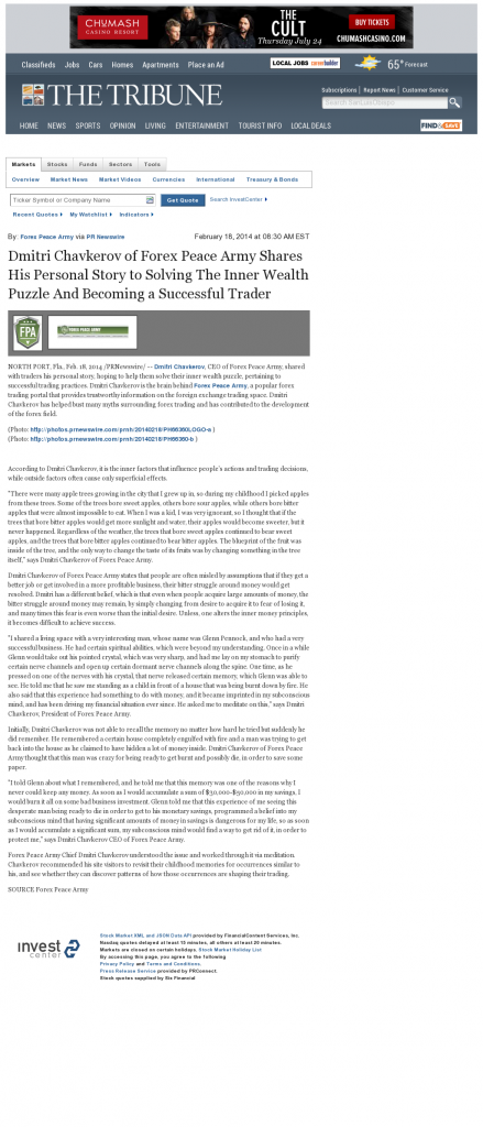 Dmitri Chavkerov Suggests to Analyze Childhood Memories | Tribune (San Luis Obispo, CA)
