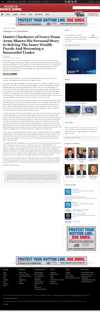 Dmitri Chavkerov Suggests to Analyze Childhood Memories | Washington Business Journal